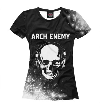 Женская Футболка Arch Enemy + Череп
