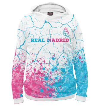Женское Худи Real Madrid Neon Gradient (трещины)