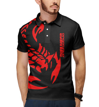 Мужское Рубашка поло Scorpions