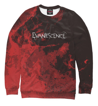 Свитшот для мальчиков Evanescence бордовая текстура