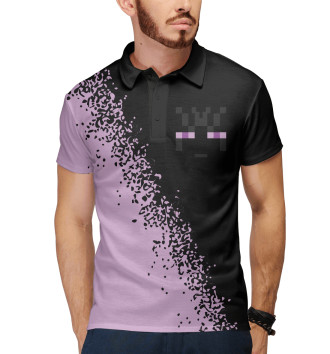 Мужское Рубашка поло Minecraft - Эндермен - Спрей