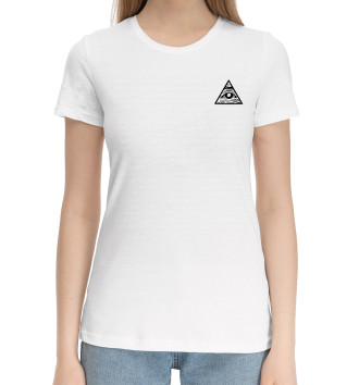 Женская Хлопковая футболка Illuminati
