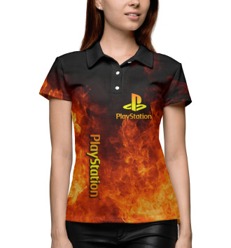 Женское Поло Playstation в огне
