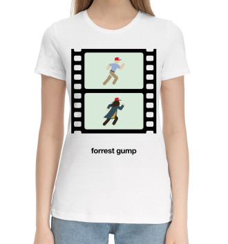 Женская Хлопковая футболка Форрест Гамп