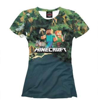 Женская Футболка Minecraft