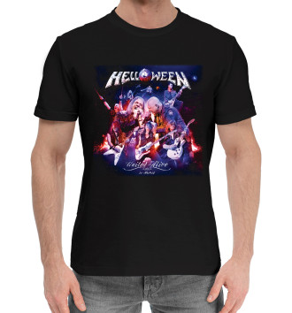 Мужская Хлопковая футболка Helloween