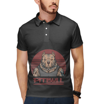 Мужское Рубашка поло Pitbull gangster