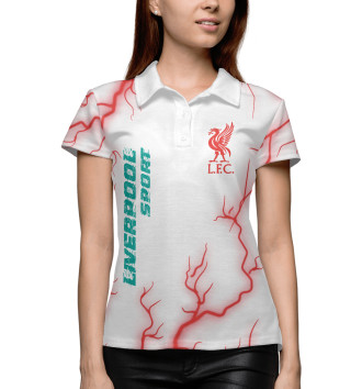 Женское Рубашка поло Ливерпуль | Liverpool Sport | Молнии