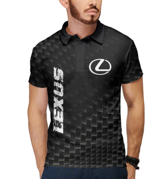 Мужское Рубашка поло Lexus Карбоновый фон
